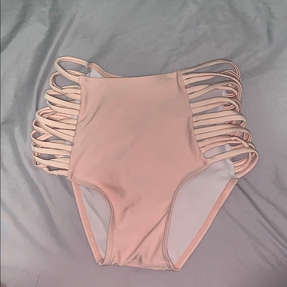 CORAL OFF THE SHOULDER 2 PIECE BATHING SUIT - Picture 2 of 3